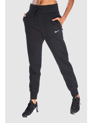 Nike Sportswear Phoenix Polar Kadın Yüksek Bel Eşofman Altı Siyah