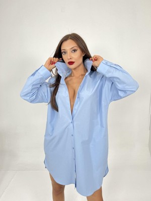 Nidam Butik 4474 Gömlek-Mavi