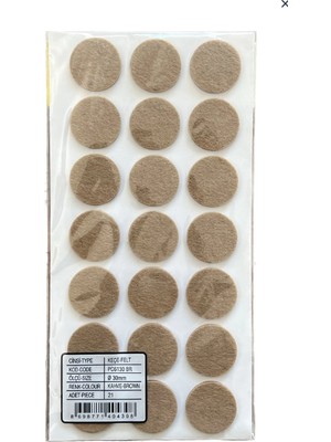 Homdep Nescamuse Mobilya Masa Sandalye Koltuk Ayağı Kaydırmaz Ses Önleyici Keçe Yapışkanlı 30MM 21 Adet