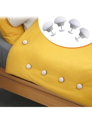 4 Adet Mantar Model Yorgan Kılıfı ve Çarşaf Tutucu Sabitleyici (5047)