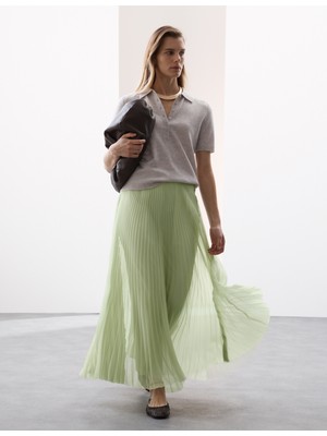 Marks & Spencer Pileli Maxi Etek