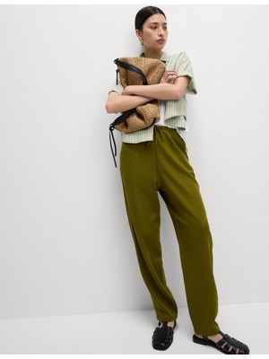 Marks & Spencer Tapered Fit Keten Pantolon
