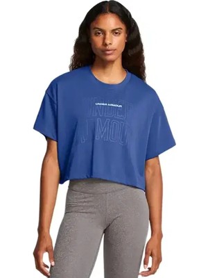 W Varsity Mix Hw Kadın Mavi Antrenman T-Shirt 1389156-432