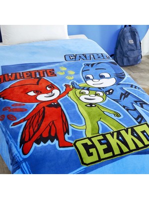 Taç Lisanslı Pj Masks Heroes 2 Battaniye Tek Kişilik