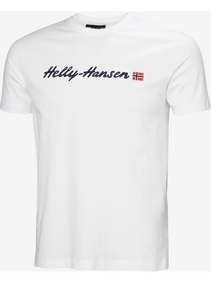 Helly Hansen Helly Hansen Core Graphıc T -Shırt 2.0 Erkek Beyaz Tshirt HHA.54599-HHA.001