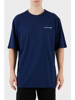 Les Benjamins Logo Baskılı Oversize Fit Pamuklu Bisiklet Yaka T Shirt Erkek T Shirt LB25SSUNLMUOT