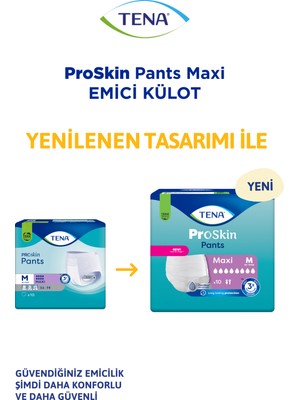 Tena Maxi 8 Damla M Beden Emici Külot Hasta Bezi 10 lu Medium