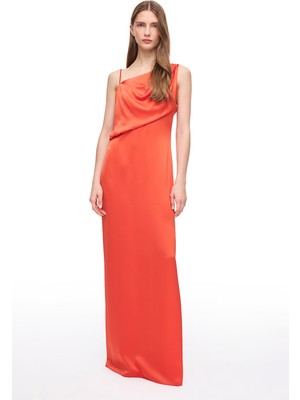 Turuncu Mosso Elbise