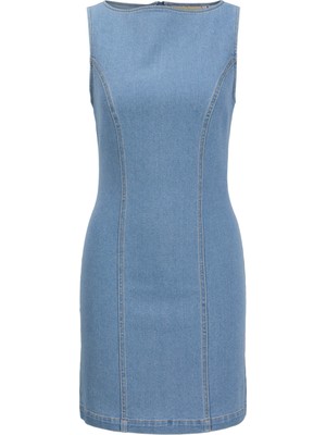 Kadin Denim Elbise - Abra