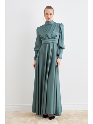 Alina Saten Abiye - Mint