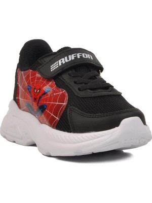 Siyah-Kırmızı Çocuk Spor Ayakkabı Ruffon 2340 P