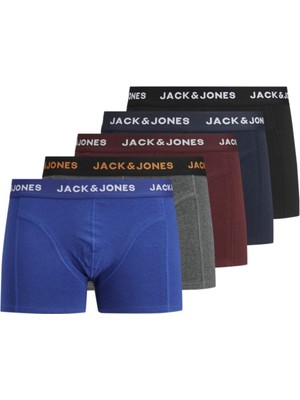 Jack & Jones Erkek Renkli Trunks Boxer 5'li 12167028