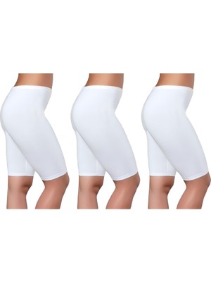 İki Yıldız Iyteks Kadın Battal Likralı Diz Üstü Tayt 3'lü Paket 63113