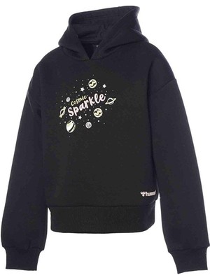 Hummel Sigred Çocuk Siyah Kapüşonlu Sweatshirt