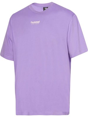 Hummel Start Erkek Mor Yuvarlak Yaka Tişört