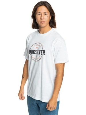 Quiksilver Circle Up Erkek Beyaz Tişört