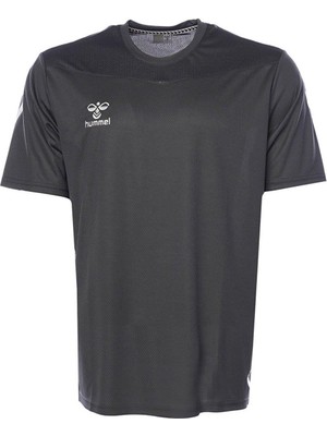 Hummel Oregon Antrenman Tişört Erkekler İçin Antrasit Renk Kısa Kol Nefes Alabilir Kumaş