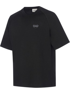 Hummel Inter Erkek Siyah Yuvarlak Yaka Tişört