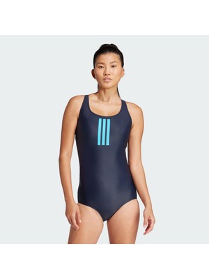 Adidas Padded 3-Stripes Closed-Back Kadın Mayo JH3320