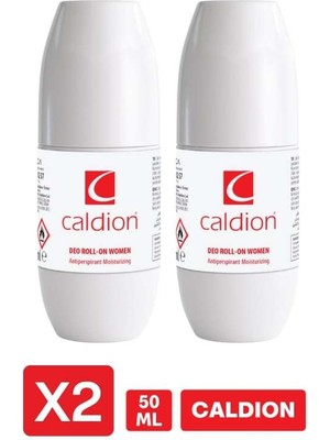 Caldion Kadın Roll-On 50 ml x 2 Antiperspirant Koku Türü ile Etkili Koruma