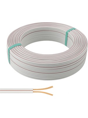 Elektrik Kablosu Ses 0.75 mm İki Damar 1m Bakır Kablo %100 Bakır Dayanıklı Ve Esnek Kablo
