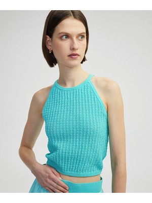 Lurex Iplikli Ajurlu Triko  IS1250050095BU2