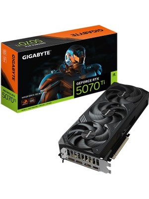 Gıgabyte VGA Nvıdıa 16GB Gddr7 RTX5070TI Wındforce Sff GV-N507TWF3-16GD 256BIT/3XDP/1XHDMI/3XFAN