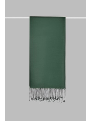 Kroren Düz Renk Ipeksi Şal 4026-Zümrüt