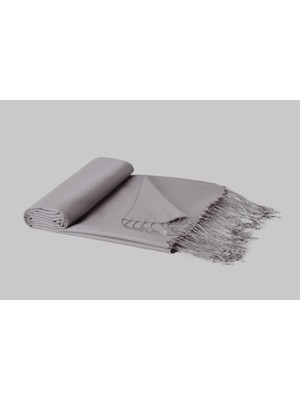 Armanda Çift Taraflı Düz Renk İpek Şal 3011-Sisli Pudra