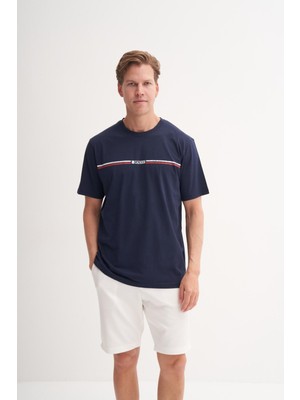 Cazador 4135 Erkek Bisiklet Yaka T-Shirt