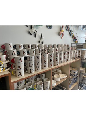 RGS Çini Seramik Rgs Çini Seramik Harfli Özel Çay Ve Kahve Bardağı