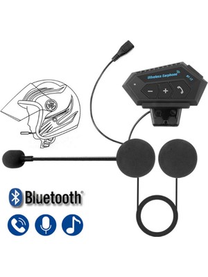 BT12 Kask Kulaklık Bluetooth Motosiklet Kulaklık Interkom Motorsiklet Kulaklık - ETC2736-1749