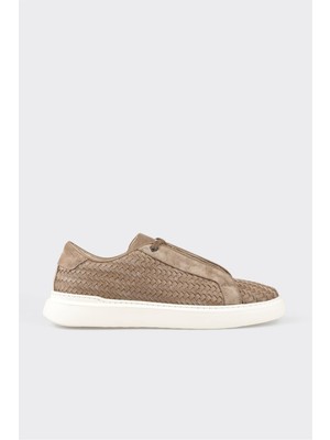 Elle Siyah Deri Erkek Spor Ayakkabı