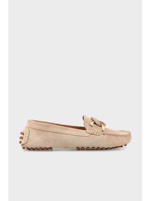 Taba Deri Kadın Günlük Ayakkabı