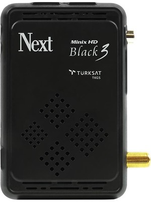 Next Minix HD Black 3 Full HD Uydu Alıcısı HDMI ve USB Bağlantı Özellikleriyle