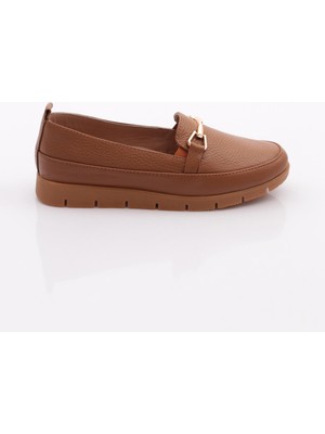 Dgn 2274-4 Kadin Aksesuarli Loafer Ayakkabi