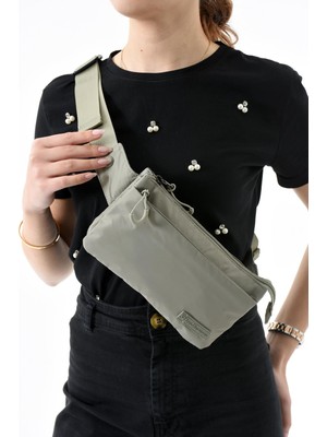 Çok Cepli Bel Çantası Unisex Vizon (Model: 571-13-9R)