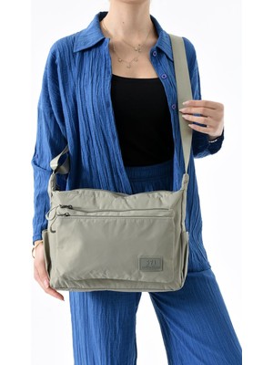 Ultra Hafif Su Geçirmez Çok Cepli Omuz Çantası Vizon (Model: 571-13-9J)