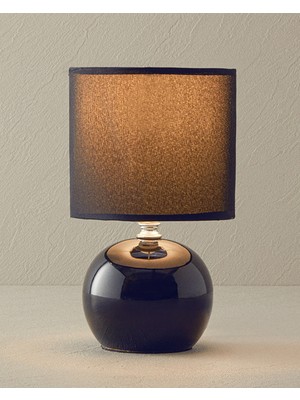 English Home Pansy Porselen Abajur 11X11X15 cm Siyah