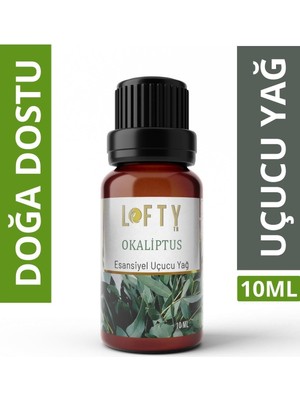 Lofty Okaliptus Uçucu Yağ Buhurdanlık Esansı Konsantre Oda Kokusu Uçucu Esans Buhur Yağı 10 ml