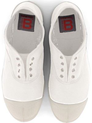 Bensimon Tennis Elly Blanc Kadın Ayakkabısı Düz Kauçuk Taban ile Günlük Kullanım İçin Rahat