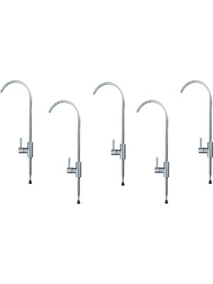 Su Arıtma Cihazı 304 Inox Mat Musluk 5 Adet