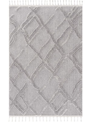Cool Halı Marfil 03 Gri Bukle Salon Halısı Mutfak Halısı Çocuk Odası Halısı Kesme Koridor Yolluk