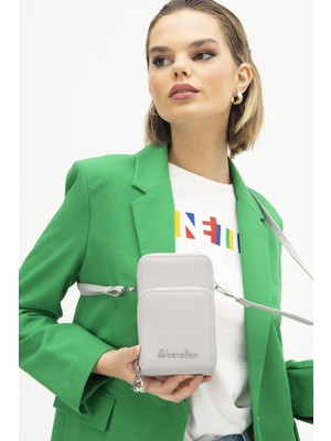 Kadın Bnt Telefon Çantası - Açık Gri