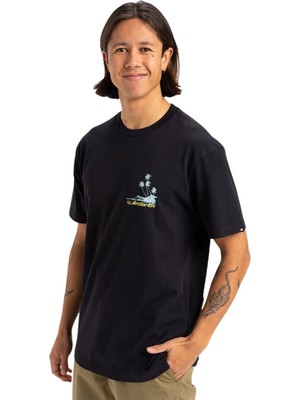Quiksilver Palm Lines Erkek Siyah Tişört