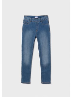 Mayoral Yazlık Kız Çocuk Basic Denim Pantolon - Mavi
