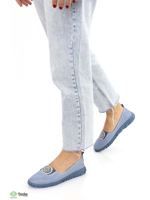 Mammamia Kadın Bağcıksız Yumuşak Yazlık Hakiki Deri Ortopedik Ayakkabı M26YA140