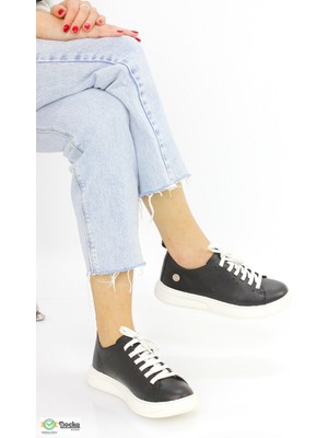 Mammamia Kadın Spor Tarz Yazlık Ortopedik Hakiki Deri Hafif Ayakkabı M26YA865