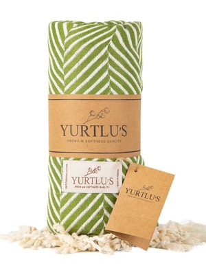 Yurtlus Yurtlu's Pamuk Peştemal 95x180 cm Yumuşak Hızlı Kuruyan Plaj ve Banyo Havlusu Üstün Kalite