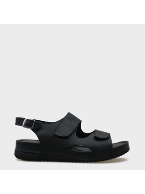 Ember Cırtlı Deri Konfor Anatomik Kadın Sandalet